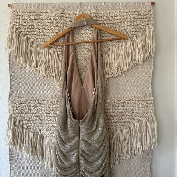 PatBo Lurex Draped Maxi Dress - Picture 9 of 10